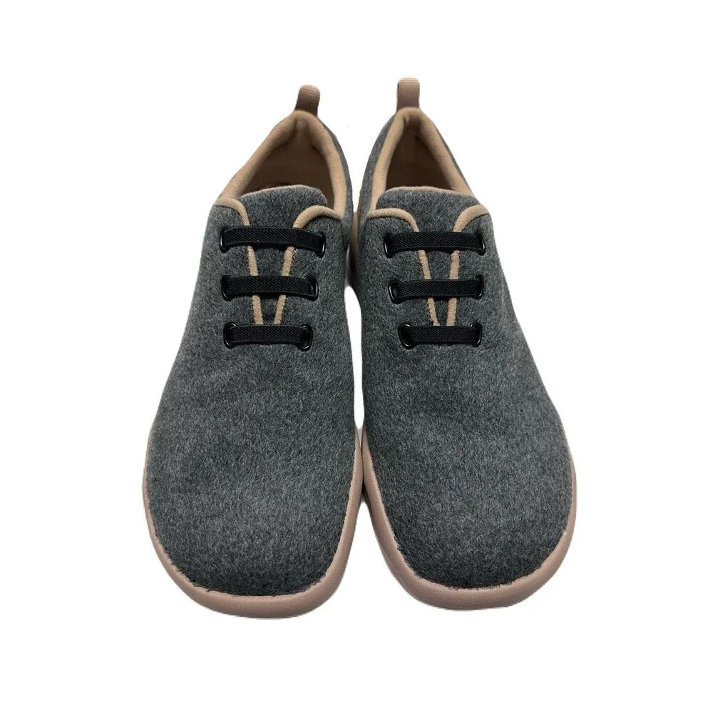 NEW UIN Womens Size 10.5 Wool Segovia Comfort & Walking Sneaker Shoes Deep Grey